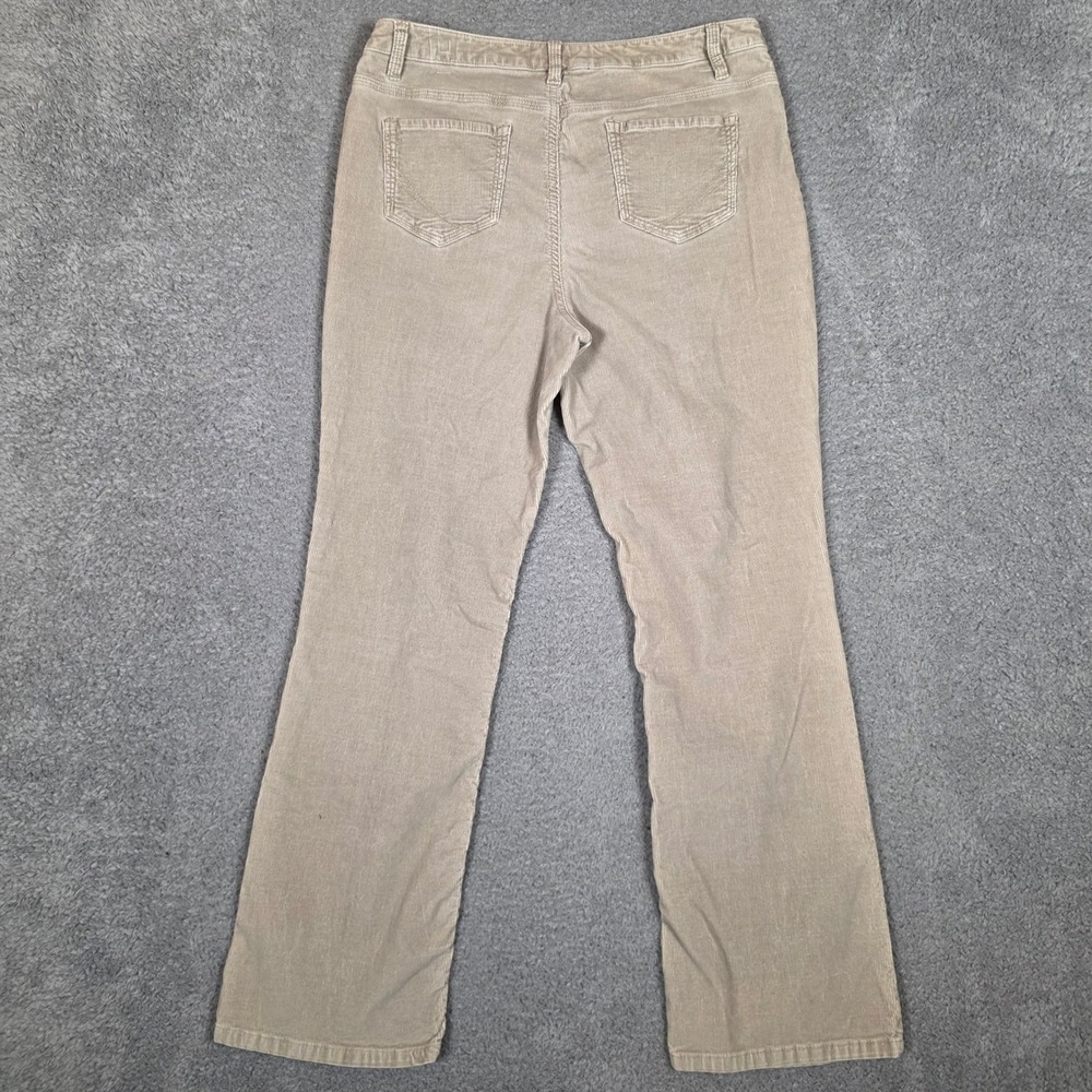 Sonoma Corduroy Pants Womens 12 Tan Excellent Bootcut Stretch Mid Rise - Picture 3 of 8